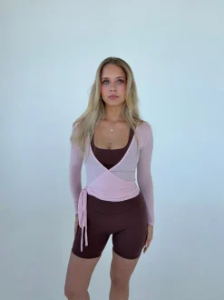 Motion wrap bluse - Candyfloss
