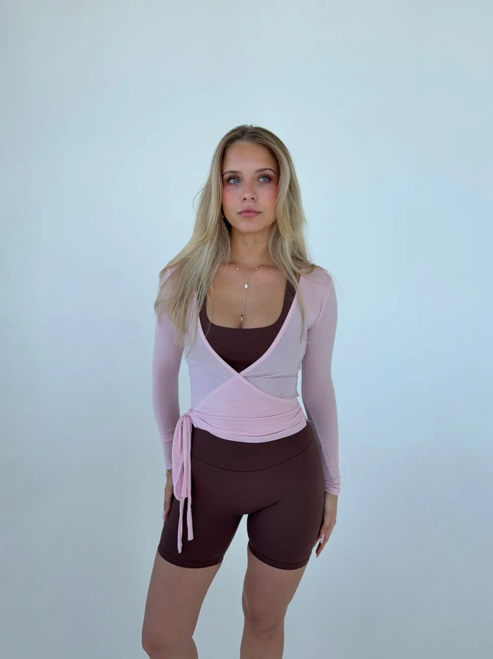 Motion wrap bluse - Candyfloss