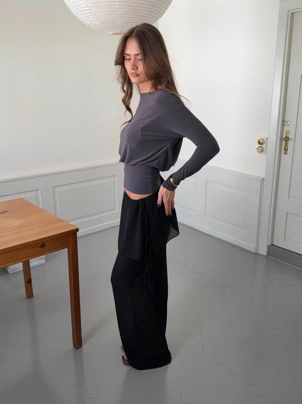 Nadina bukser med nederdel - Sort