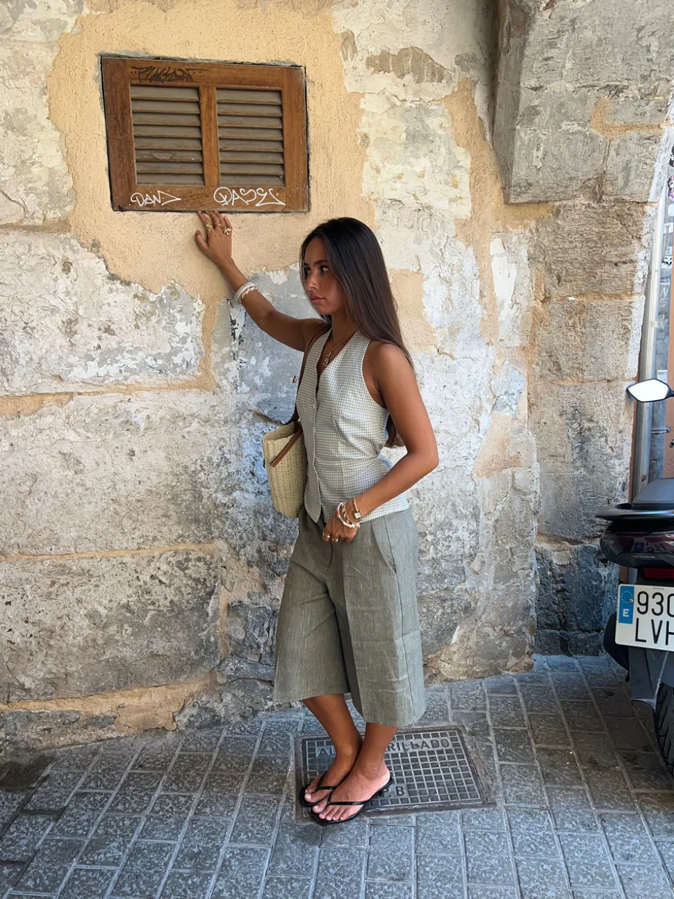 Nayaly bermudashorts - Kaki