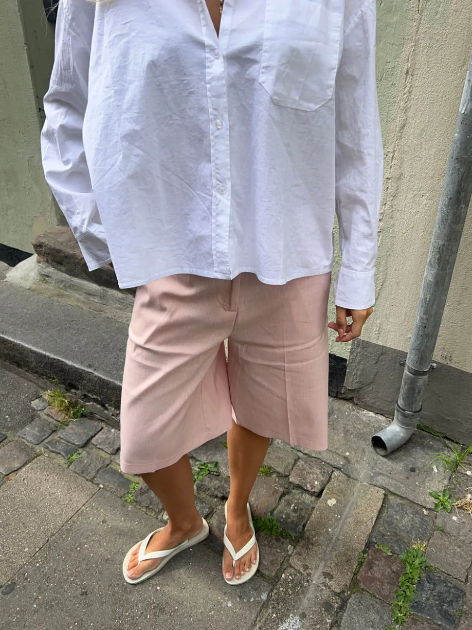 Nayaly bermudashorts - Lyserød