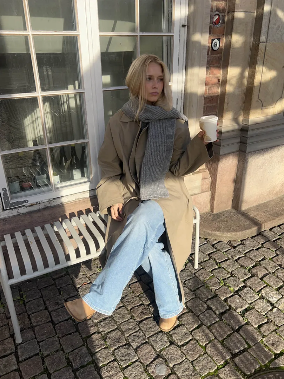 Ninita tørklæde - Gråt
