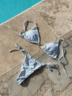 Noemia bikini - Hvid/grøn