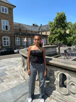 Nuna lavtaljede jeans - Grå