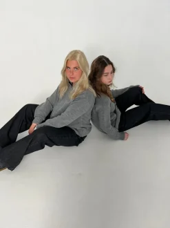 Nuna lavtaljede jeans - Sort