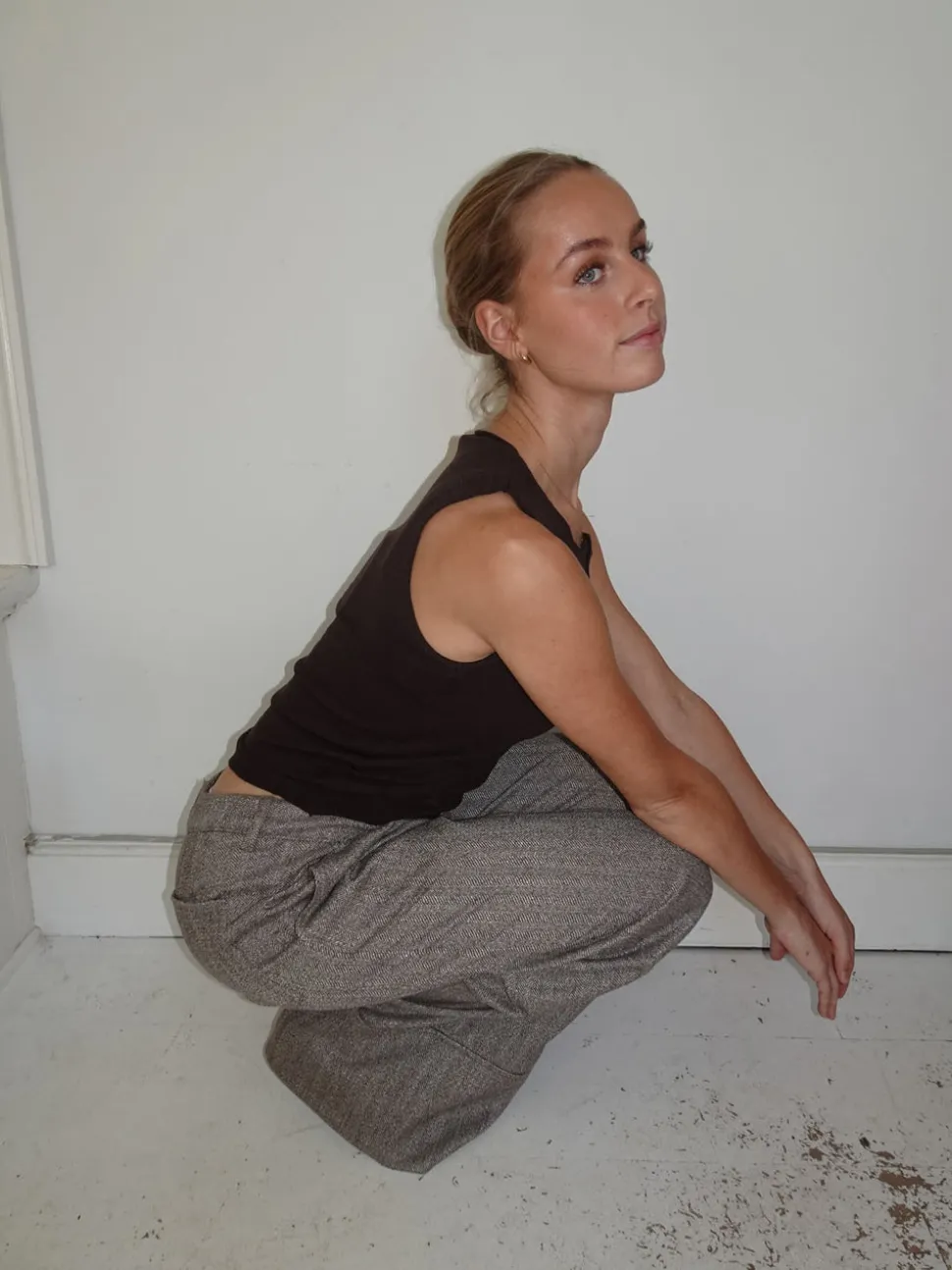 Olia suitbukser med opsmøg - Brun
