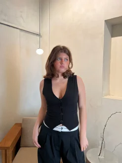 Ottilia vest - Sort