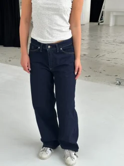 Oversized stjerne jeans - Guld stjerner