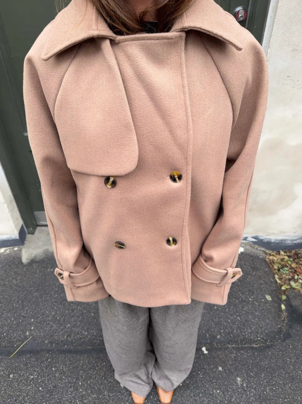 Patricia kort trenchcoat - Beige