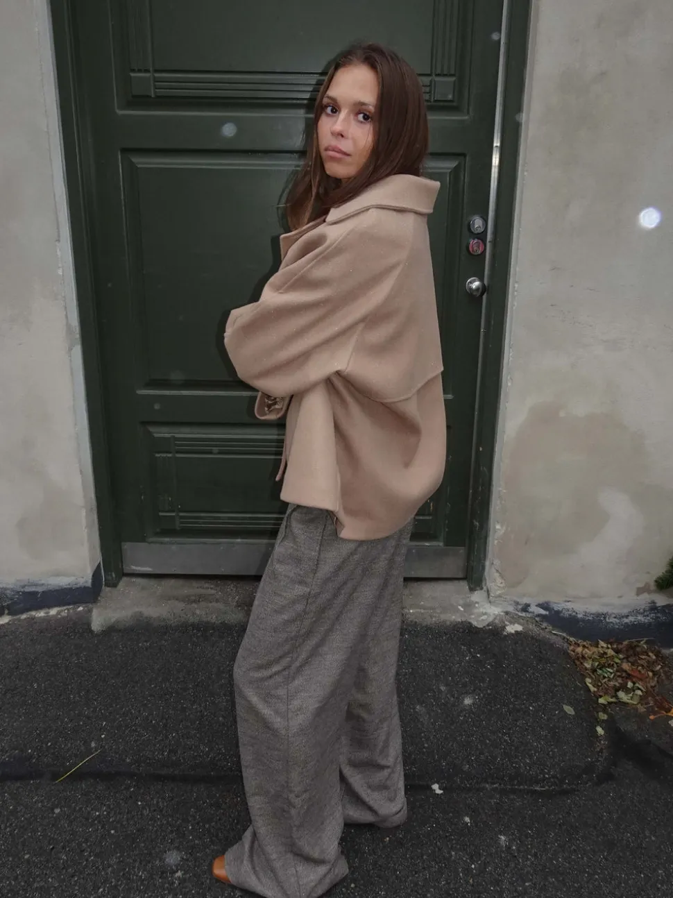 Patricia kort trenchcoat - Beige