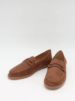 Pilou loafers i ruskind - brun