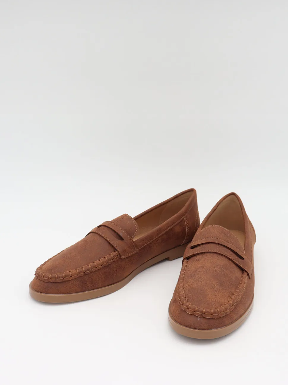 Pilou loafers i ruskind - brun