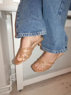 Pimkie sandaler med hæl - Lysebrun