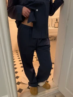 Pinja pyjamas sæt - Navy/hvid