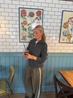 Pluto cardigan med lynlås - Grå
