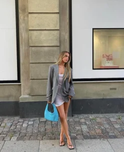 Premium oversized blazer - Grå