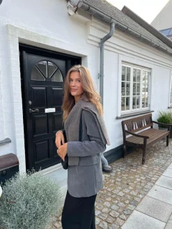 Premium oversized blazer - Grå