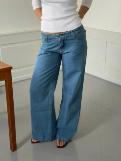Ranya lavtaljede jeans - Blå