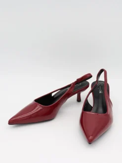 Robin slingback mules - Rød