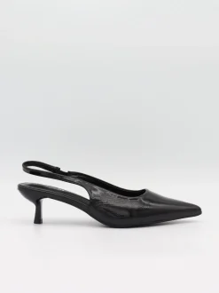 Robin slingback mules - Sort