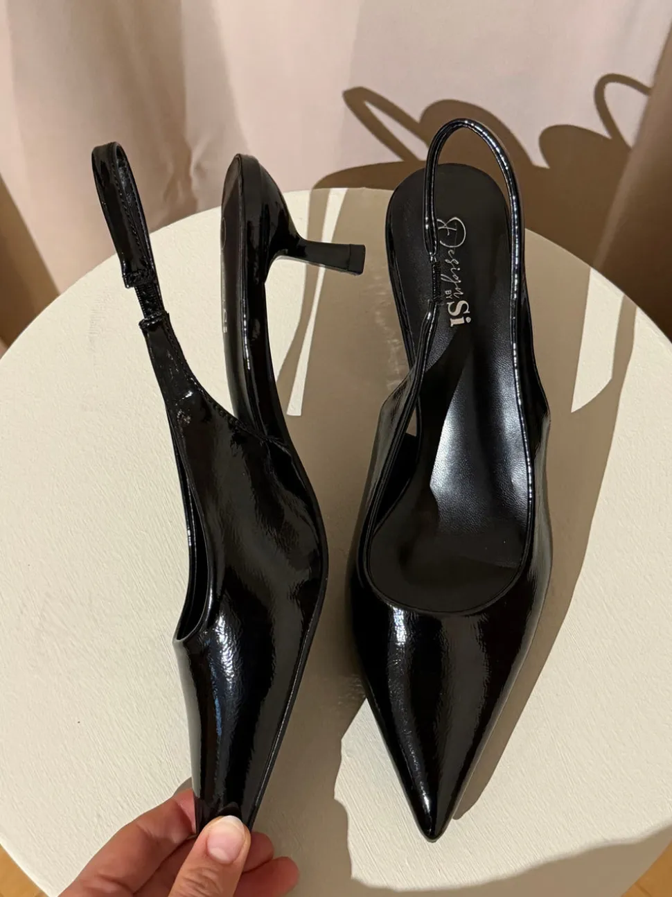 Robin slingback mules - Sort