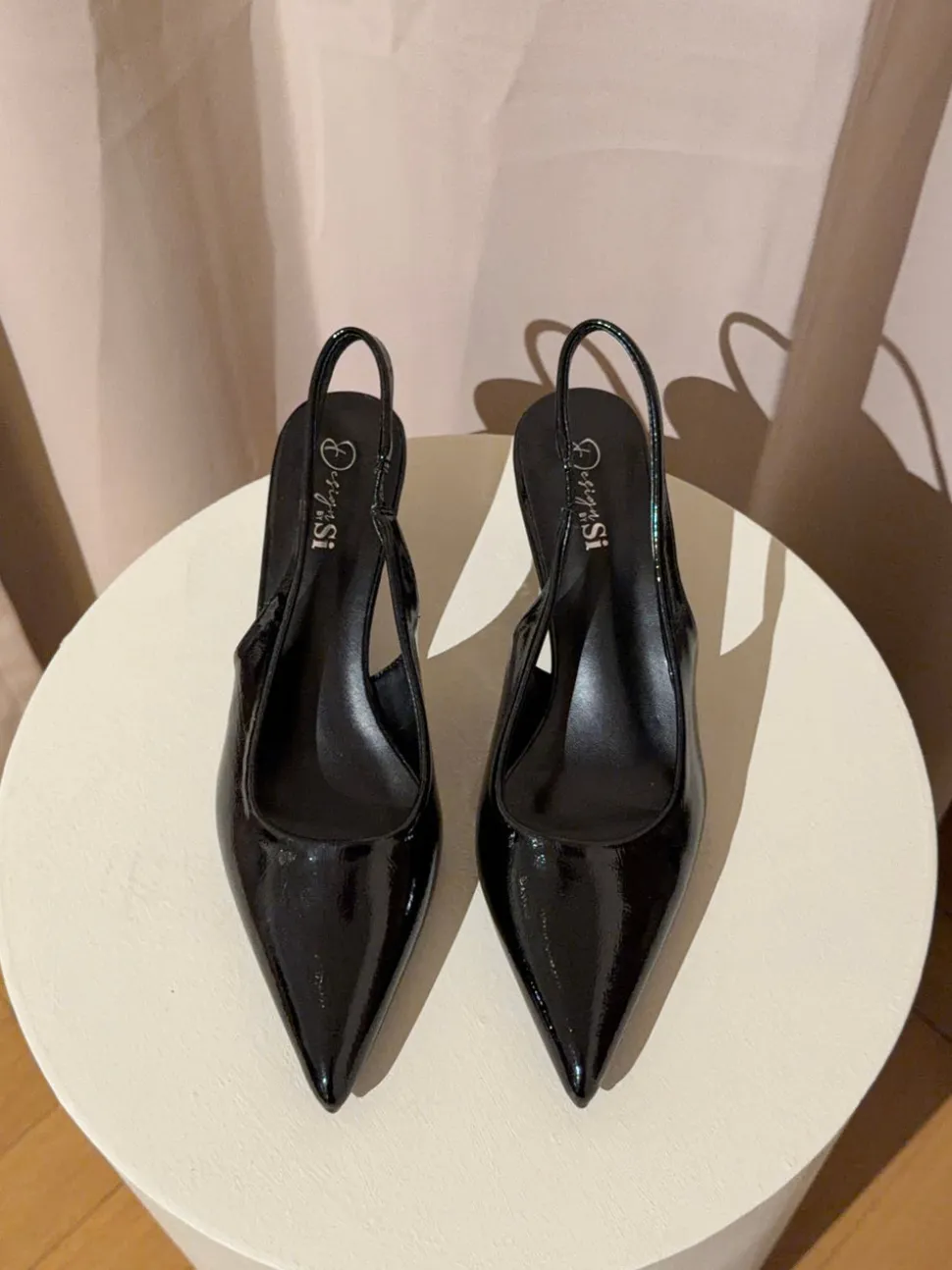 Robin slingback mules - Sort