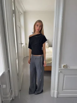 Ronya bukser med bælte - Grå