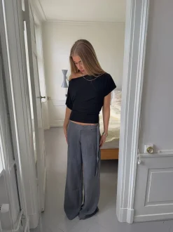 Ronya bukser med bælte - Grå