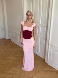 Rosa kjole - Lyserød/rød