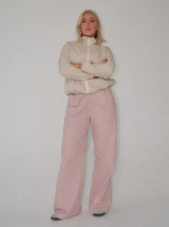 Sadie stribede bukser - Rød/hvid