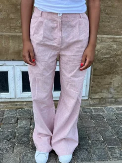 Sadie stribede bukser - Rød/hvid