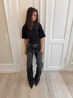 Sage baggy jeans - Mørke grå denim