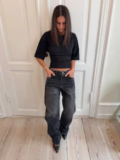 Sage baggy jeans - Mørke grå denim
