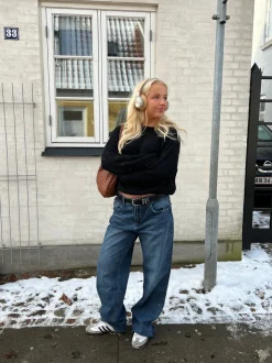 Sage baggy jeans - Mørkeblå denim