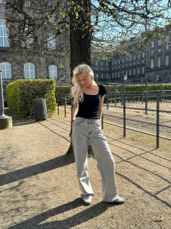 Samara jeans - Lys grå