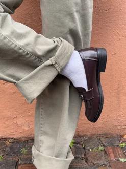 Samia loafers med detaljer - Brun