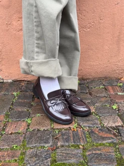 Samia loafers med detaljer - Brun