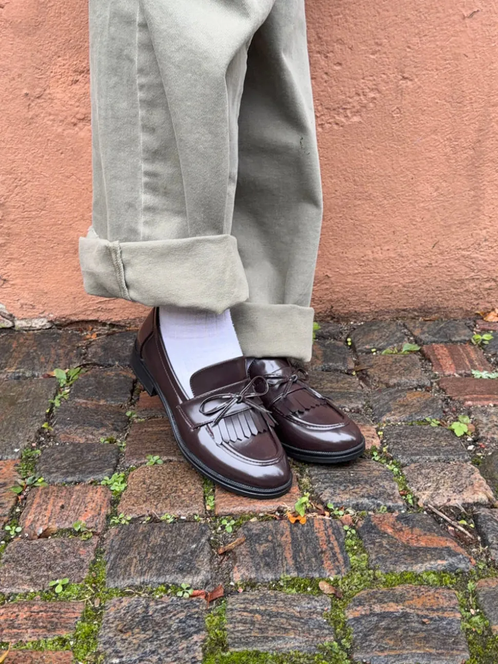 Samia loafers med detaljer - Brun