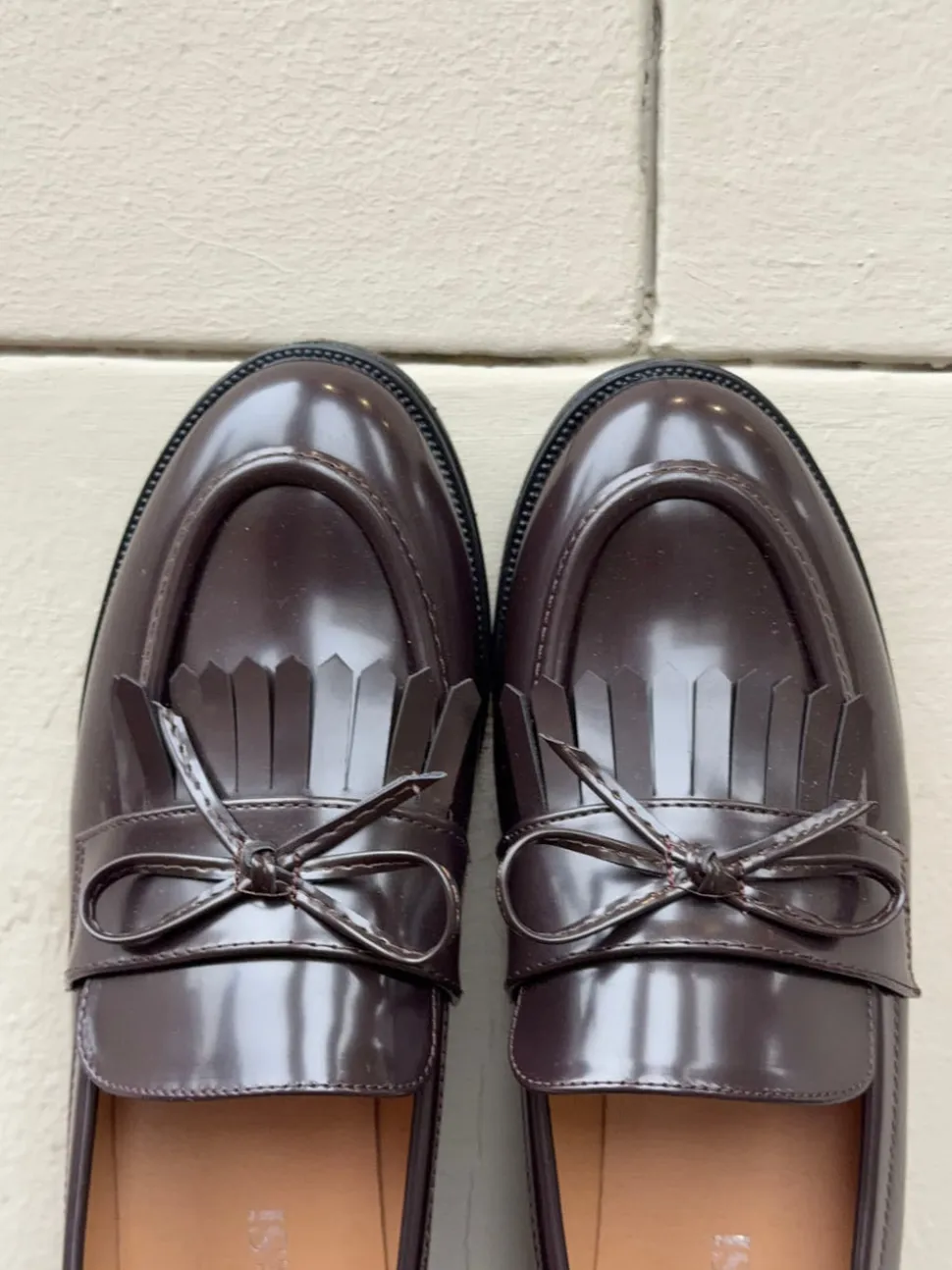 Samia loafers med detaljer - Brun