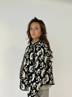 Sasja jakke - Sort/hvid