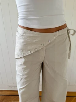 Scandivv bukser med detaljer - Beige