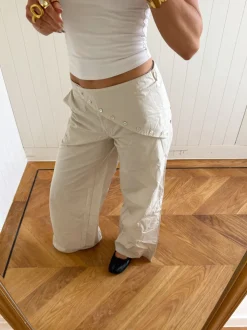 Scandivv bukser med detaljer - Beige