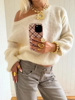 Scandivv fluffy strik - Off white