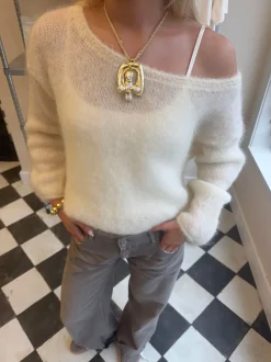 Scandivv fluffy strik - Off white