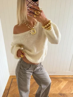 Scandivv fluffy strik - Off white