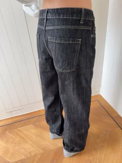 Scandivv jeans med opsmøg - Grå