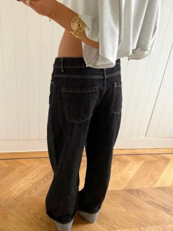 Scandivv jeans med opsmøg - Grå