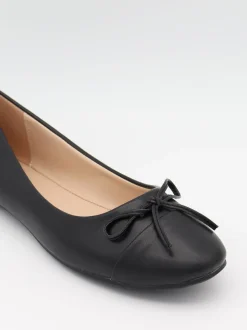 Segovia ballerina sko med sløjfe - Sort