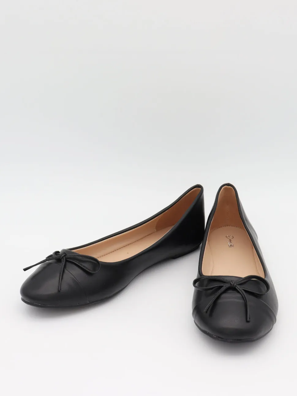 Segovia ballerina sko med sløjfe - Sort