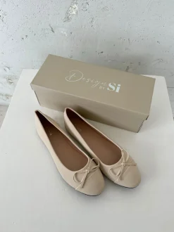Segovia ballerina sko med sløjfe - Off white